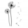 STICKER FLEURS DE PISSENLIT 50x70cm STICKER FLEURS DE PISSENLIT 50x70cm
