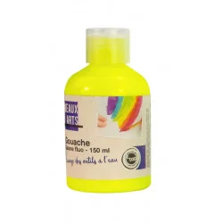 GOUACHE JAUNE FLUO, BOUTEILLE DE 150 ML