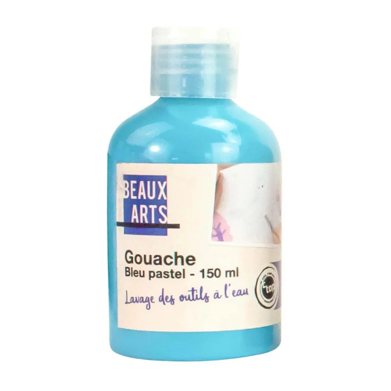 GOUACHE BLEU PASTEL, BOUTEILLE DE 150 ML
