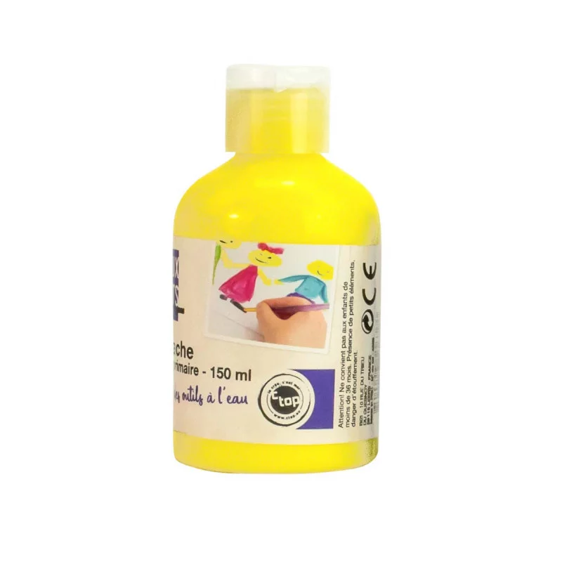GOUACHE JAUNE PRIMAIRE, BOUTEILLE DE 150