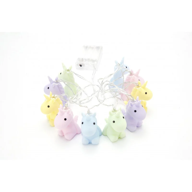 GUIRLANDE LUMINEUSE LICORNES MULTICOLOR