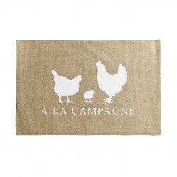 SET DE TABLE CAMPAGNERA30 x 45 CM JUTE