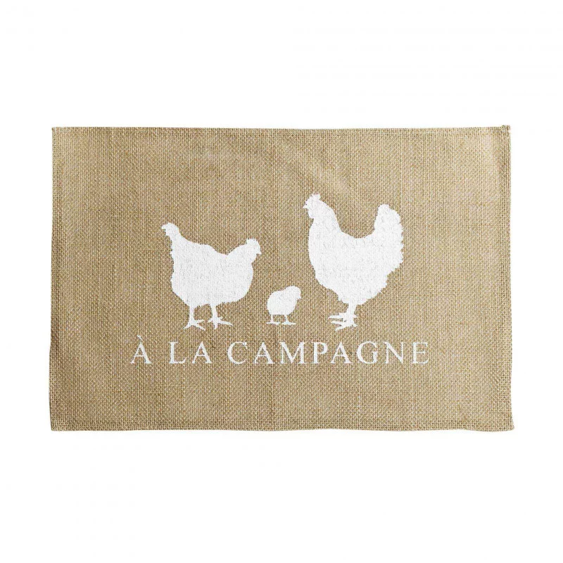 SET DE TABLE CAMPAGNERA30 x 45 CM JUTE