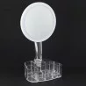 MIROIR LED AVEC RANGEMENT MAQUILLAGE-16.9X11.9X26.5CM ENV.