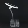 MIROIR LED AVEC RANGEMENT MAQUILLAGE-16.9X11.9X26.5CM ENV.