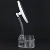 MIROIR LED AVEC RANGEMENT MAQUILLAGE-16.9X11.9X26.5CM ENV.