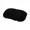 COUSSIN FLUFFY NOIR 77x50xH5CM FLOCON RE