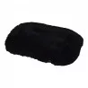 COUSSIN FLUFFY NOIR 87x55H5CM FLOCON REV