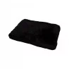 COUSSIN RECT FLUFFY NOIR 80x60xH8CM POLY