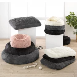 COUSSIN RECT FLUFFY ANTHRA 100x70xH10CM