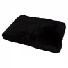 COUSSIN RECT FLUFFY NOIR 10070H10CM POLY