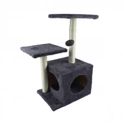 ARBRE A CHAT AVEC NICHE H60CM ANTHRACITE