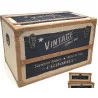 COFFRE VINTAGE- M ENV 48X28 H24CM