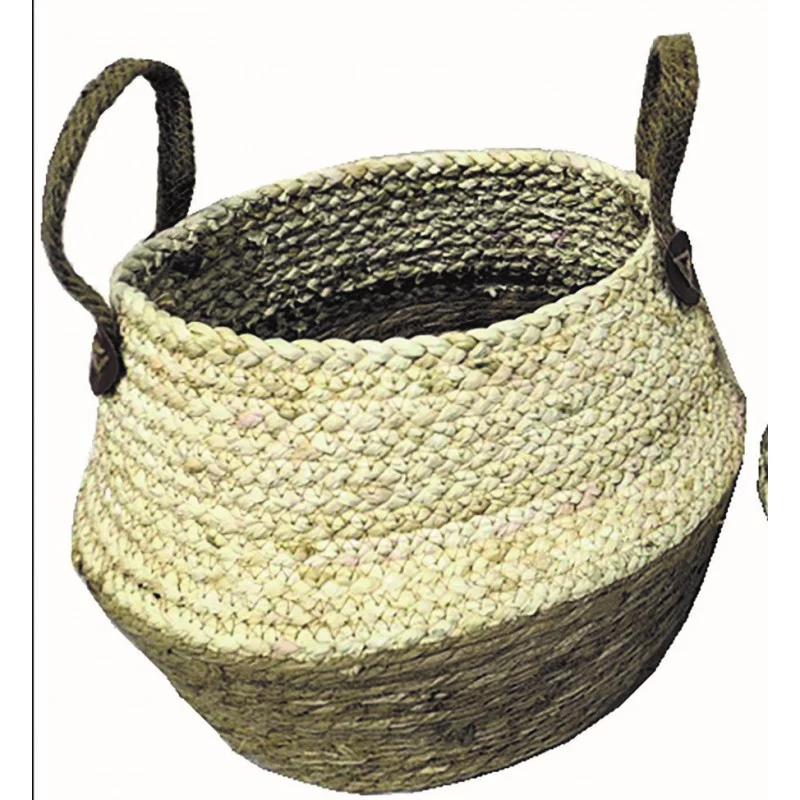 CORBEILLE RONDE AVEC ANSES NATURE- L D40cm