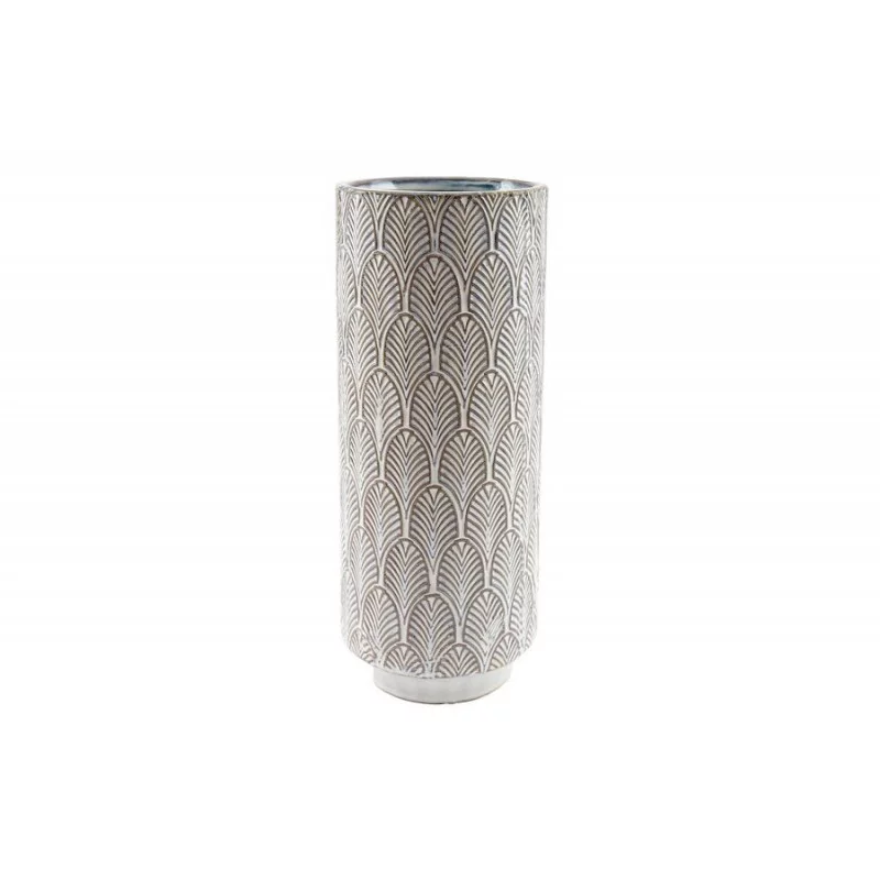 VASE CACHE POT CREME MOTIF FLEURS 31CM VASE CACHE POT CREME MOTIF FLEURS 31CM