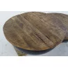TABLE BASSE DOUBLE PLATEAUX BOMBE NOIR 1 TABLE BASSE DOUBLE PLATEAUX BOMBE NOIR 1