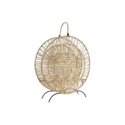 PORTE-REVUES ROND ROTIN 41X12X47 NATUREL