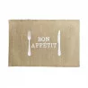 SET DE TABLE APPETITO 30 x 45 CM JUTE IMPRIMÉ