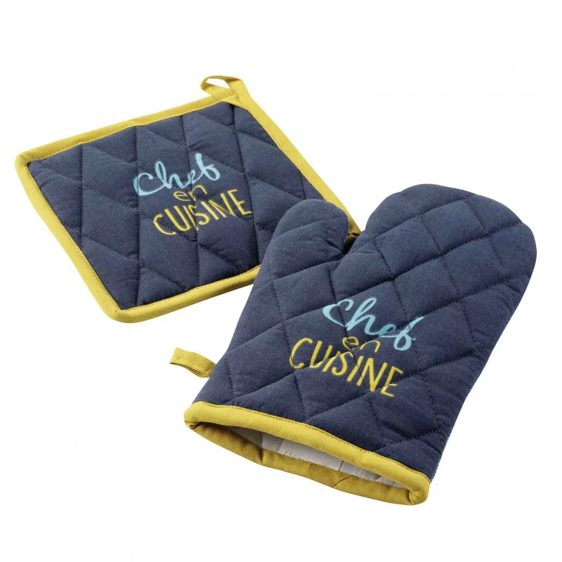 GANT + MANIQUE CHEF EN CUISINE JAUNE 18