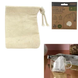 SACHET DE THÉ RÉUTILISABLE X5