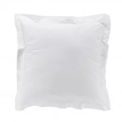 PERCALE TAIE D'OREILLER BLANC 63x63CM VO