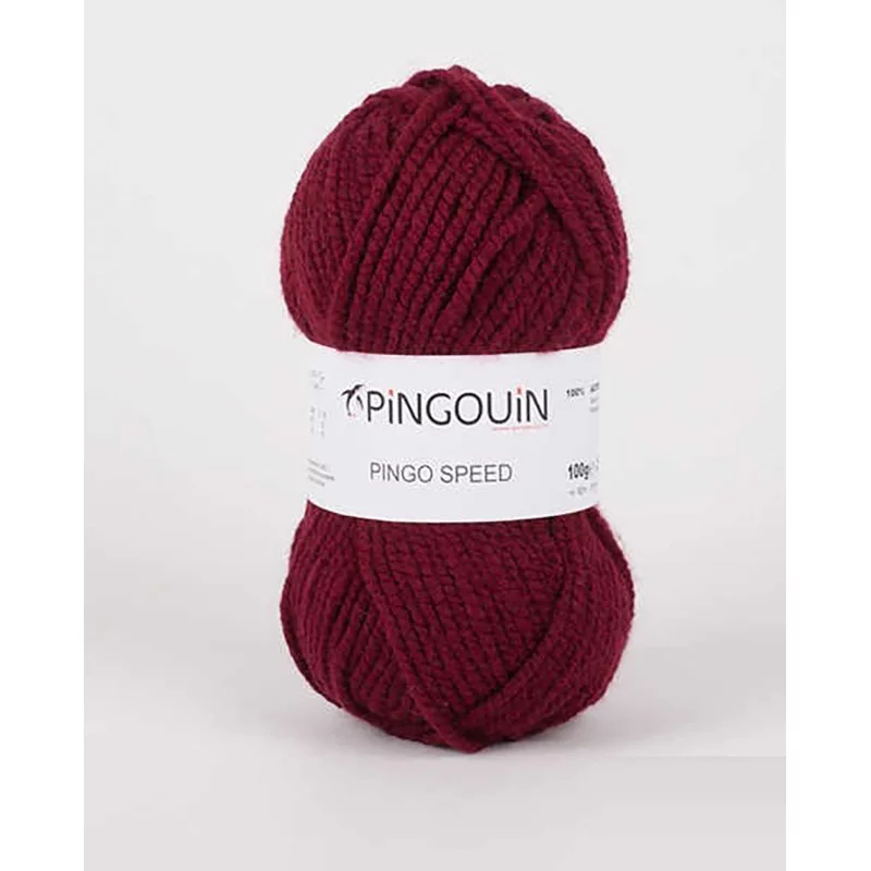 Pelote de laine Pingo Speed bordeaux