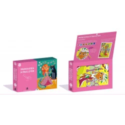Kit paillettes 3 tableaux princesse