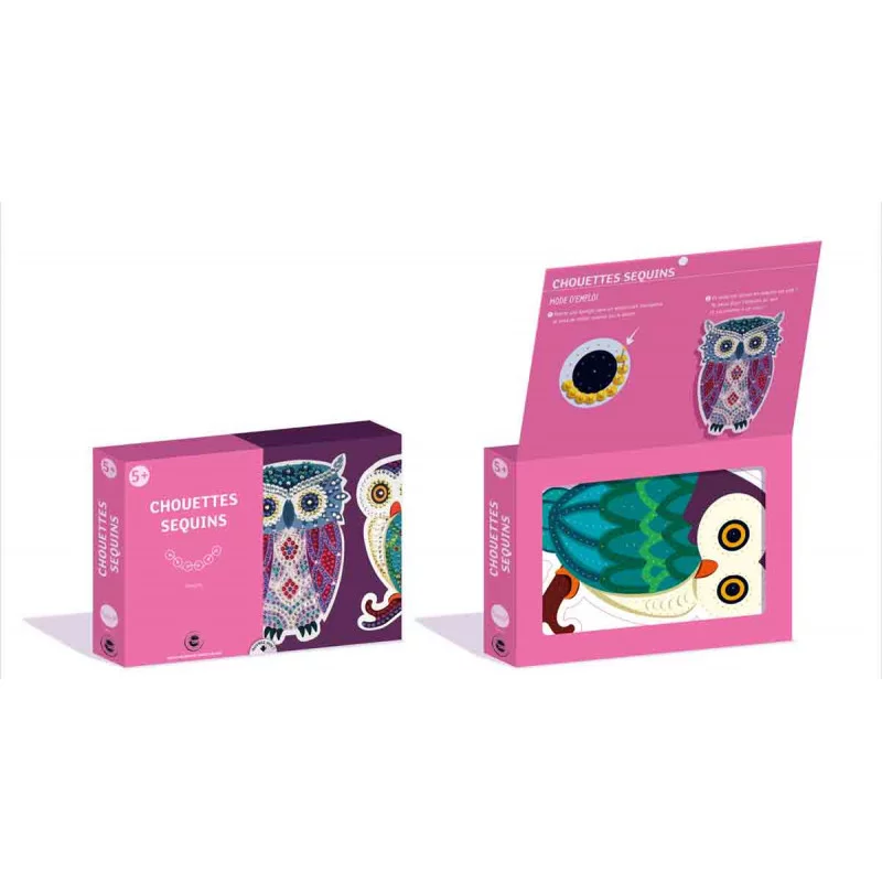 Kit sequins chouettes