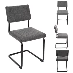 CHAISE ALBAN GRIS CHINÉ