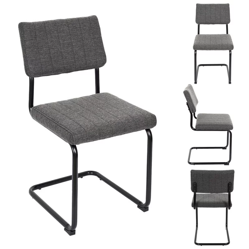 CHAISE ALBAN GRIS CHINÉ