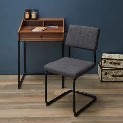 CHAISE ALBAN GRIS CHINÉ