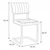 CHAISE ALBAN GRIS CHINÉ