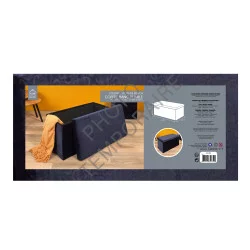 COFFRE BANC PLIABLE RETRO BLEU NUIT