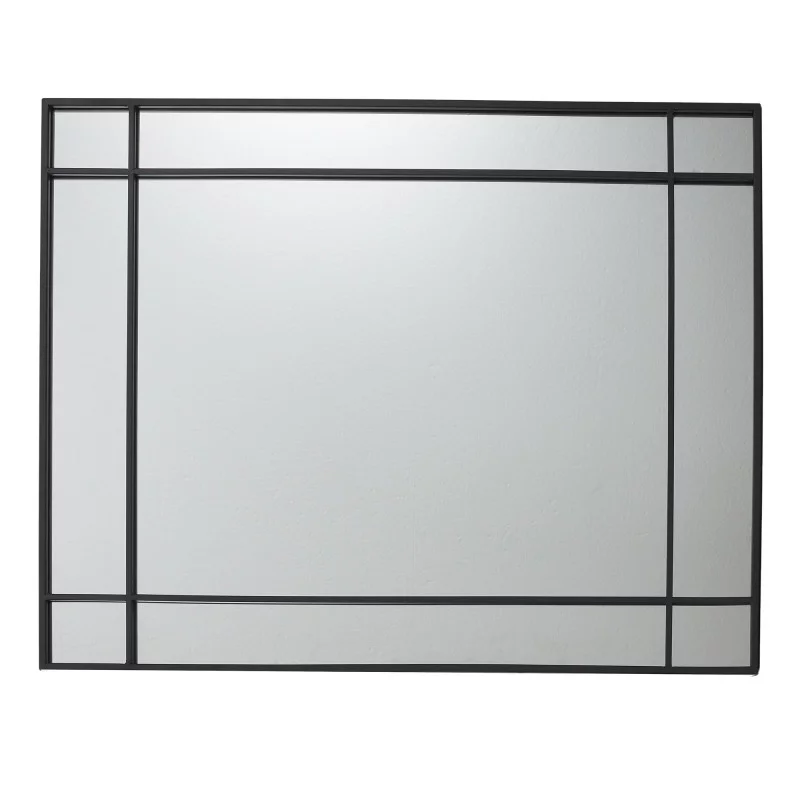 MIROIR RECTANGLE ART DECO NOIR