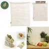 SAC A VRAC REUTILISABLE MAILLES COTON X2