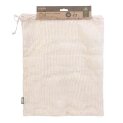 SAC A VRAC REUTILISABLE MAILLES COTON X2