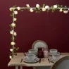 GUIRLANDE ROSE BLANCHE 20 LED 3M50