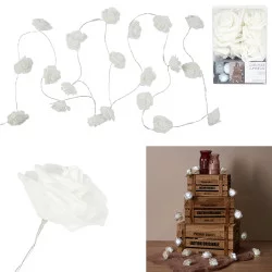 GUIRLANDE ROSE BLANCHE 20 LED 3M50