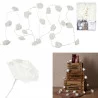 GUIRLANDE ROSE BLANCHE 20 LED 3M50