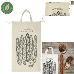 SAC A PAIN EN TOILE XXL 70X40X20CM