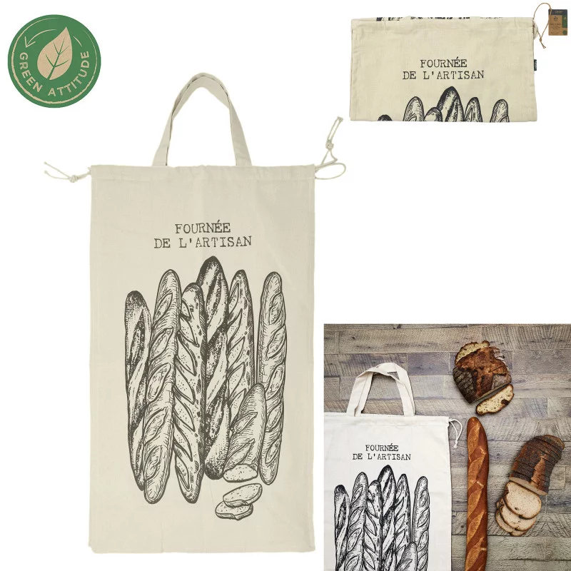 SAC A PAIN EN TOILE XXL 70X40X20CM