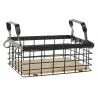 CORBEILLE RECTANGLE FILAIRE NOIRE 25X18,
