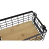 CORBEILLE RECTANGLE FILAIRE NOIRE 25X18,