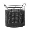 CORBEILLE METAL FILAIRE NOIR GM 44X40X4
