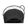 CORBEILLE METAL FILAIRE NOIR GM 44X40X4