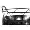 CORBEILLE METAL FILAIRE NOIR GM 44X40X4