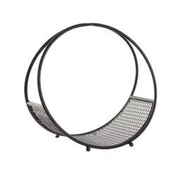 PORTE BUCHES METAL 40X26X38 NOIR GM