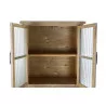 VITRINE HAUTE ANDREA BOIS NATURELLE 76x36x160cm