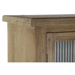 VITRINE HAUTE ANDREA BOIS NATURELLE 76x36x160cm