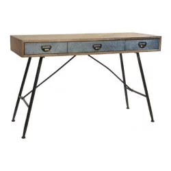 CONSOLE BRUCE 120X48,5X78 ZINC GRIS META